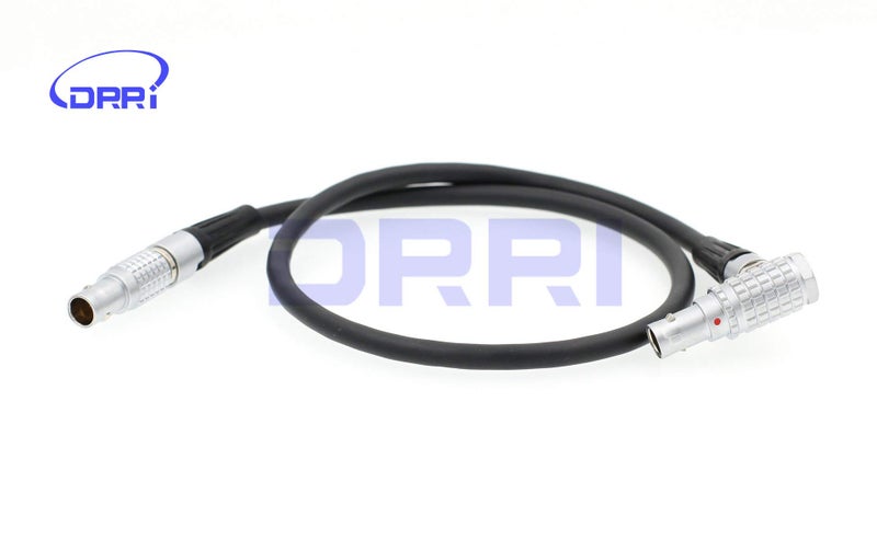 DRRI 0B 2 Pin Right Angle to 2 Pin Stright Plug for ARRI Alexa Teradek Bond Power Cable - Image 2